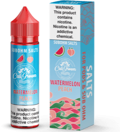 Watermelon Peach 60ml Vape Juice - California Grown Sub-Ohm Salts
