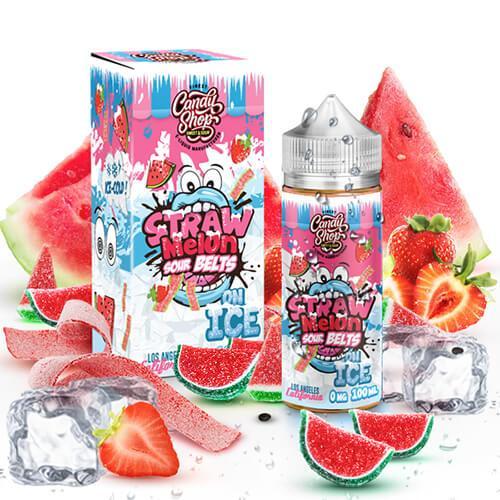 Candy Shop Straw Melon Sour Belts ICE 100ml Vape Juice