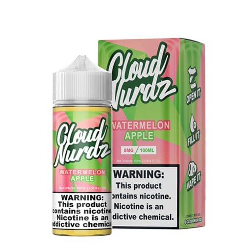 Cloud Nurdz Watermelon Apple 100ml Synthetic Nic Vape Juice