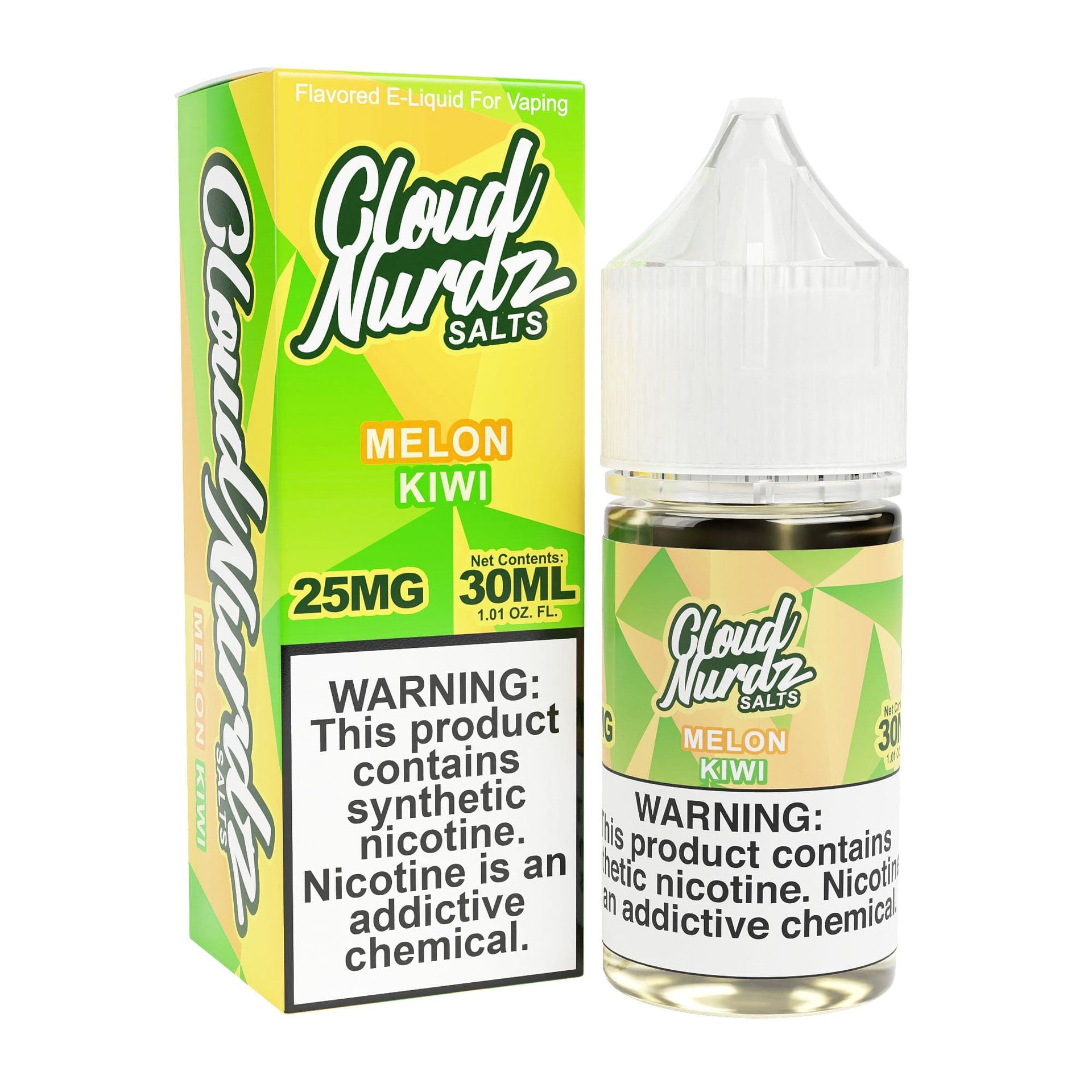 Kiwi Melon 30ml Synthetic Nic Salt Vape Juice - Cloud Nurdz