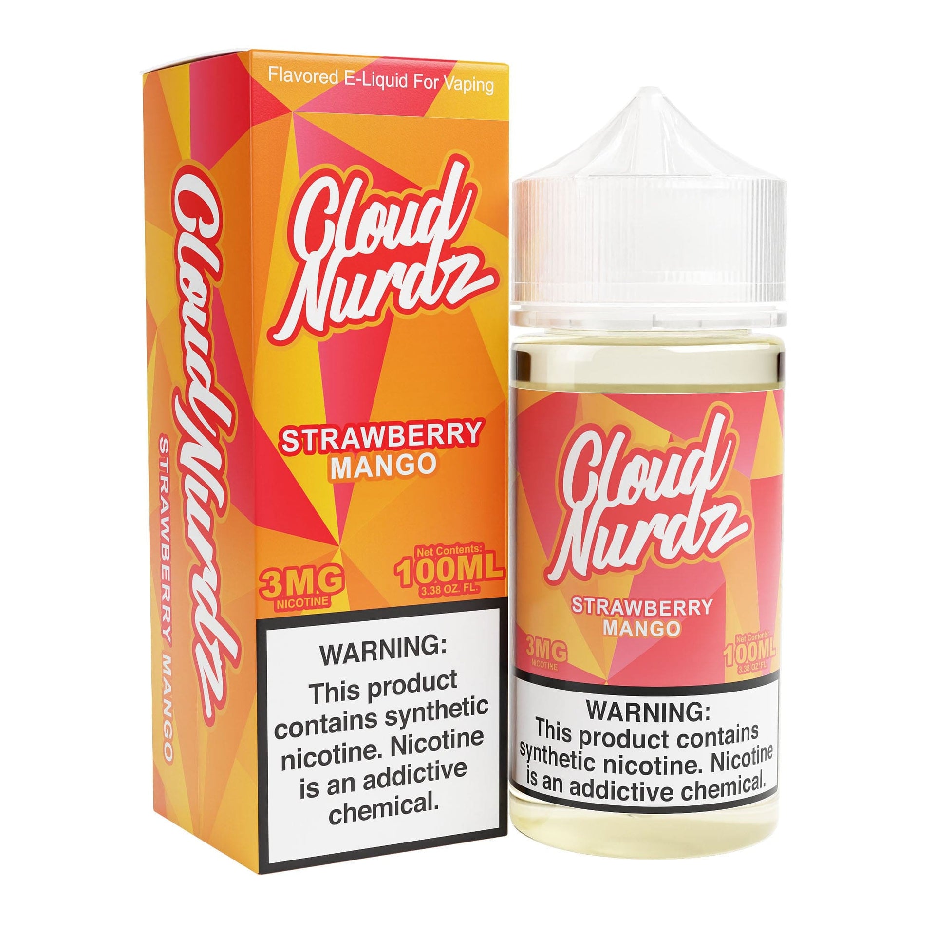 Strawberry Mango 100ml Synthetic Nic Vape Juice - Cloud Nurdz