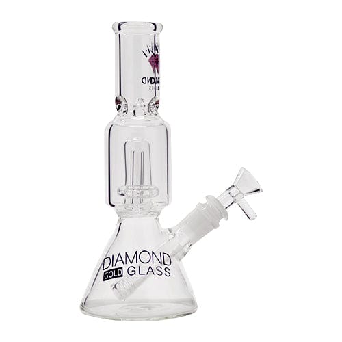 Diamond Glass 7" Beaker Bong w/ UFO Perc