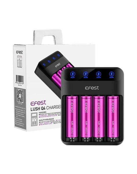 Efest Lush Q4 Charger 4-Slot Battery Charger