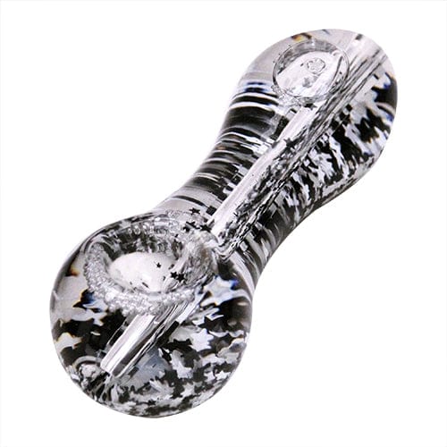 EightVape Alternatives Black Glitter Snow Globe Glass Hand Pipe