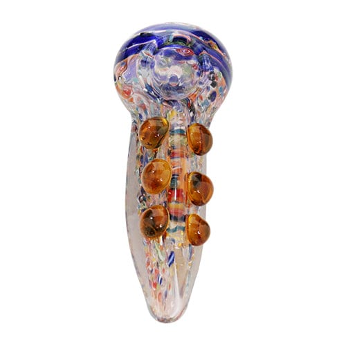 Multi-Colored Glass Hand Pipe w/ Milli Accents