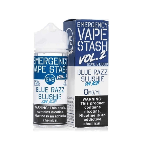Blue Razz Slushie on Ice 120ml Vape Juice - Emergency Vape Stash Vol. 2