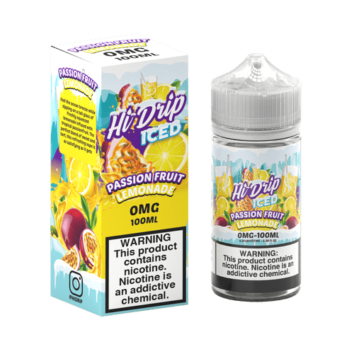 🎁 Hi-Drip Passionfruit Lemonade ICED 100ml Vape Juice (100% off)