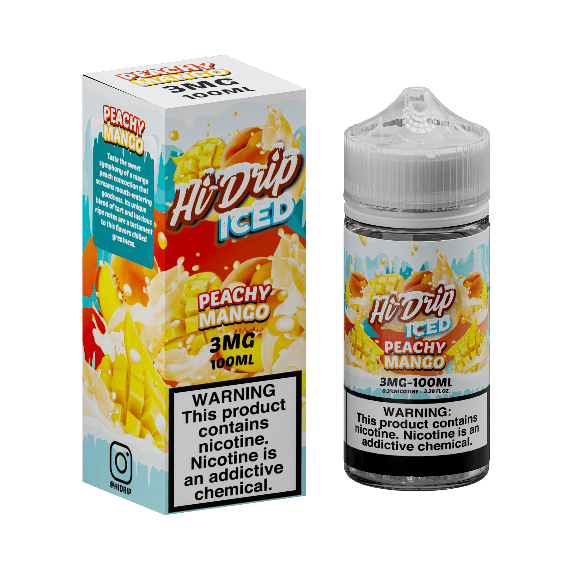 Hi-Drip Juice 0MG Hi-Drip Iced Peachy Mango 100ml Vape Juice