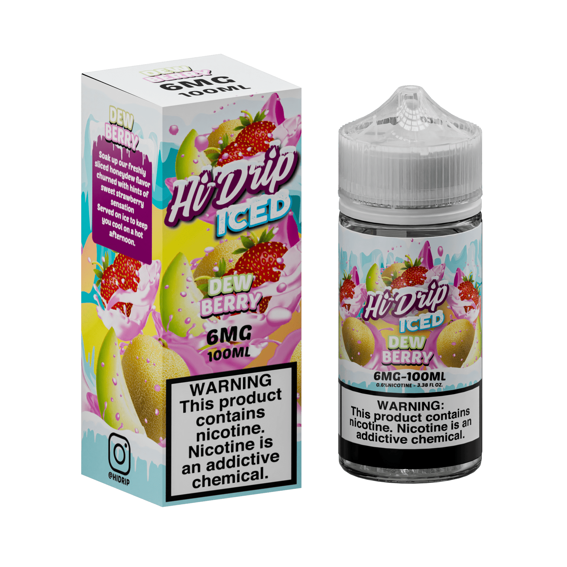 Hi-Drip Juice 0MG Hi-Drip Iced Dew Berry 100ml Vape Juice