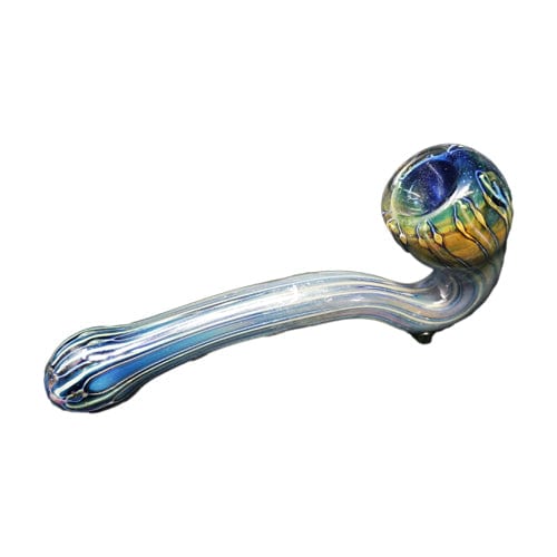 Fumed Handmade Glass Sherlock Pipe