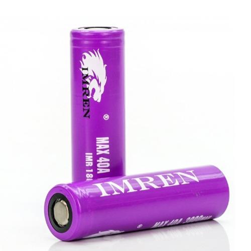 IMREN Batteries Golden 18650 Battery (3000mAh 40A Max) - Imren (2pcs)
