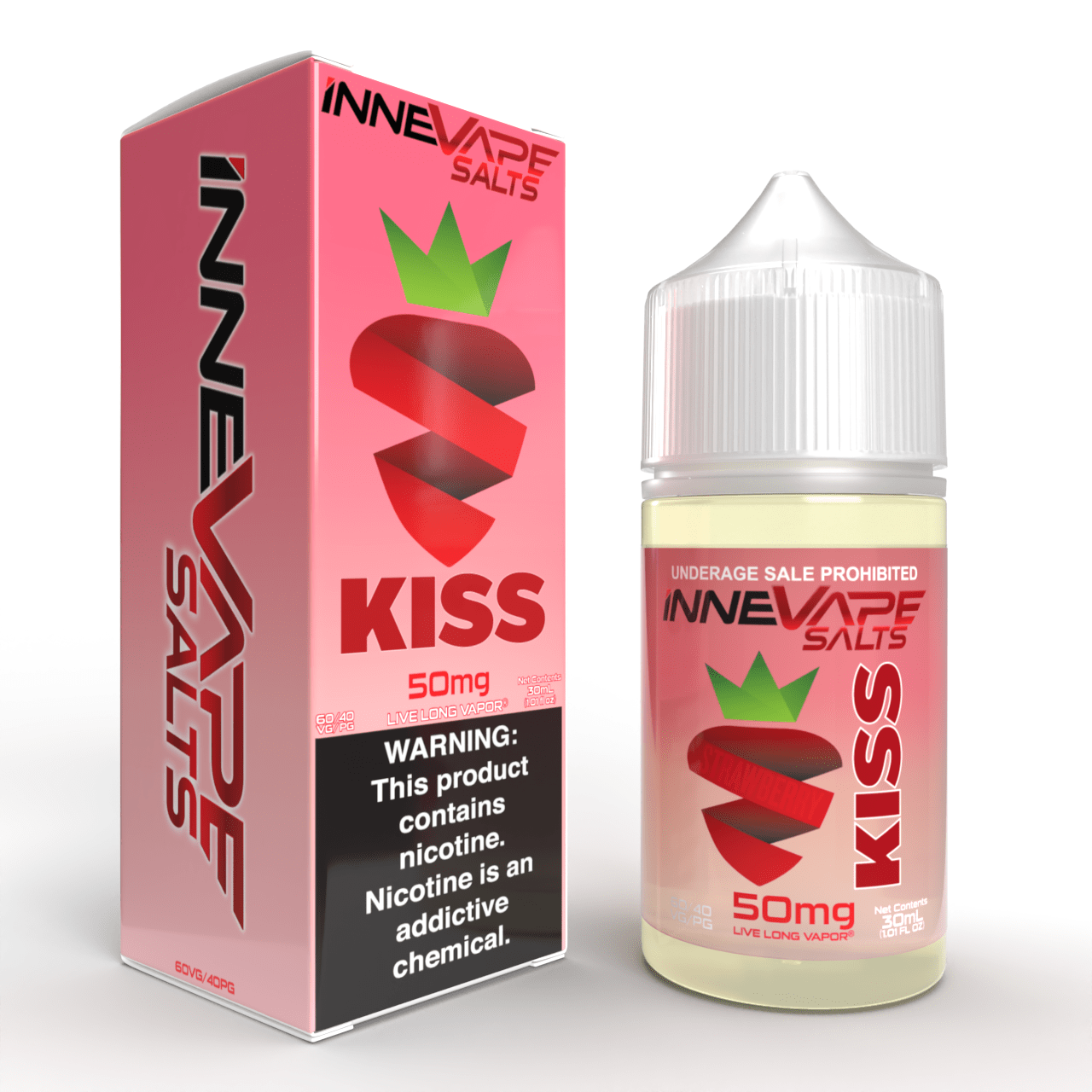 Innevape Salts Strawberry Kiss Ice 30ml TF Nic Salt Vape Juice
