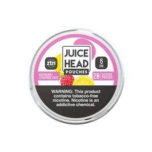Juice Head Cigarette Solutions Raspberry Lemonade Mint 6mg Juice Head Nicotine Pouches (6mg / 12mg)