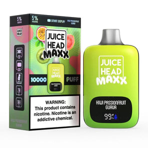 Juice Head Disposable Vape Kiwi Passionfruit Guava Juice Head Maxx 10000 Disposable Vape