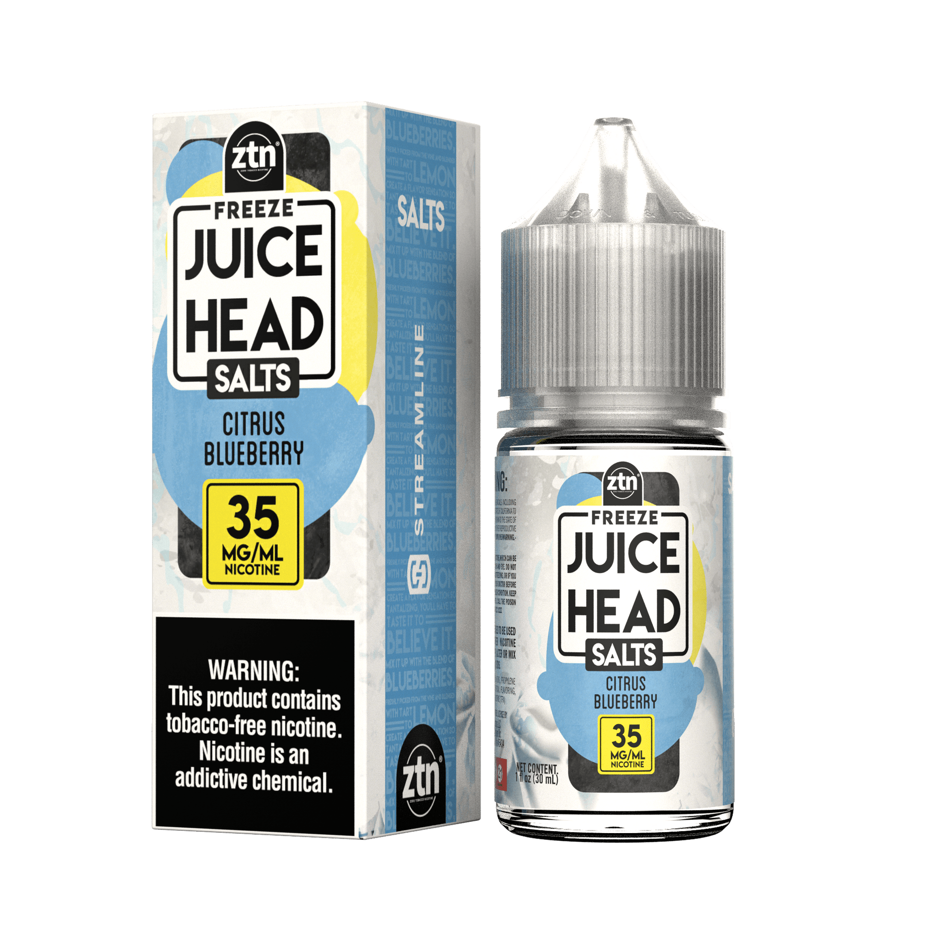 Citrus Blueberry Freeze 30ml ZTN Nic Salt Vape Juice - Juice Head
