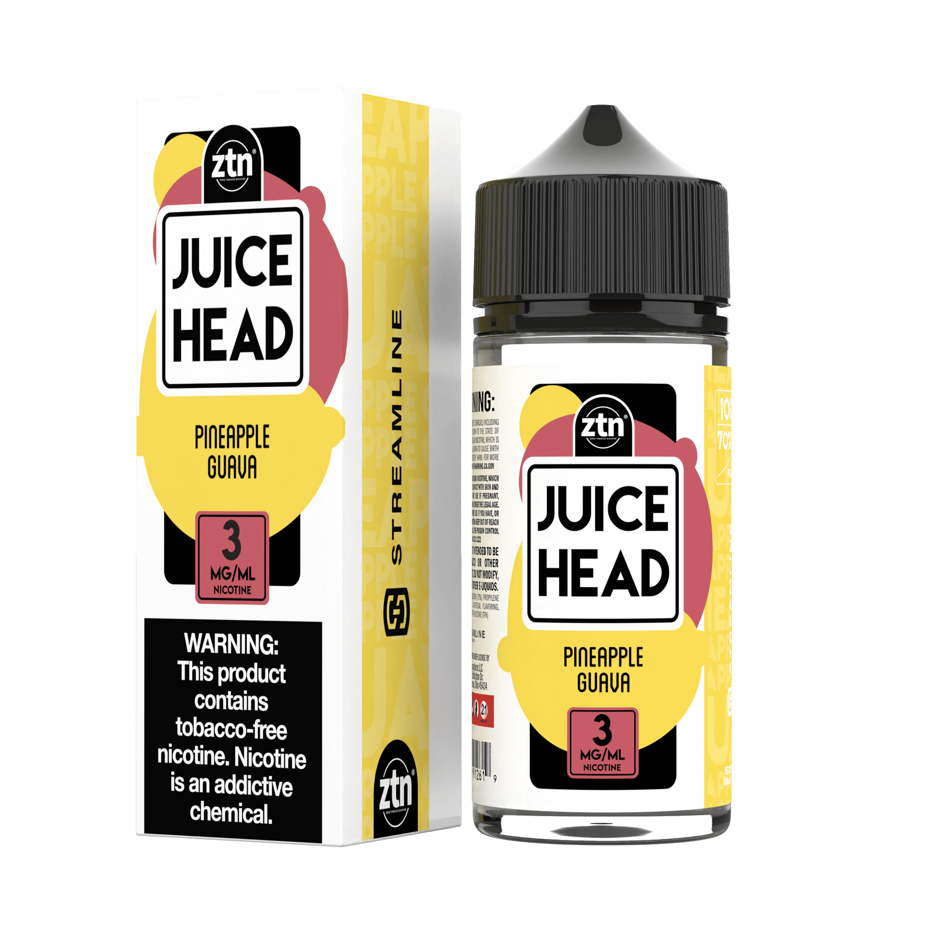 Juice Head Pineapple Guava 100ml ZTN Vape Juice