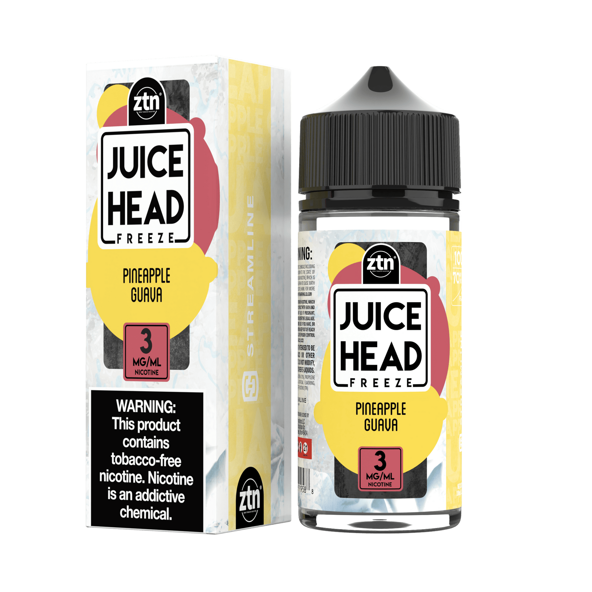 Juice Head Pineapple Guava Freeze 100ml ZTN Vape Juice
