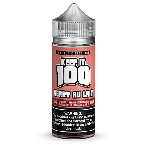Berry Au Lait 100ml Synthetic Nicotine Vape Juice - Keep It 100
