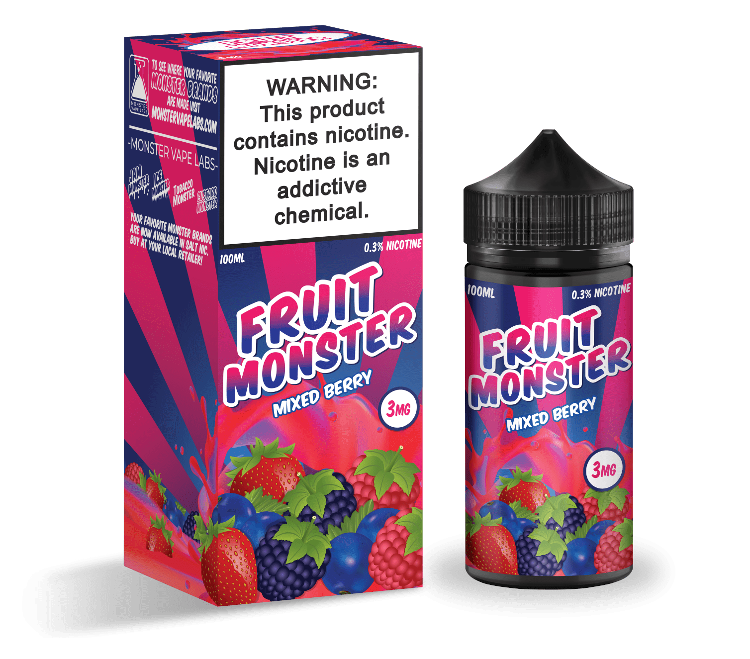 Fruit Monster Mixed Berry 100ml Vape Juice