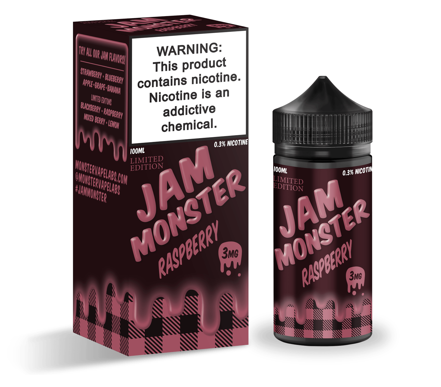 Jam Monster Raspberry 100ml Vape Juice