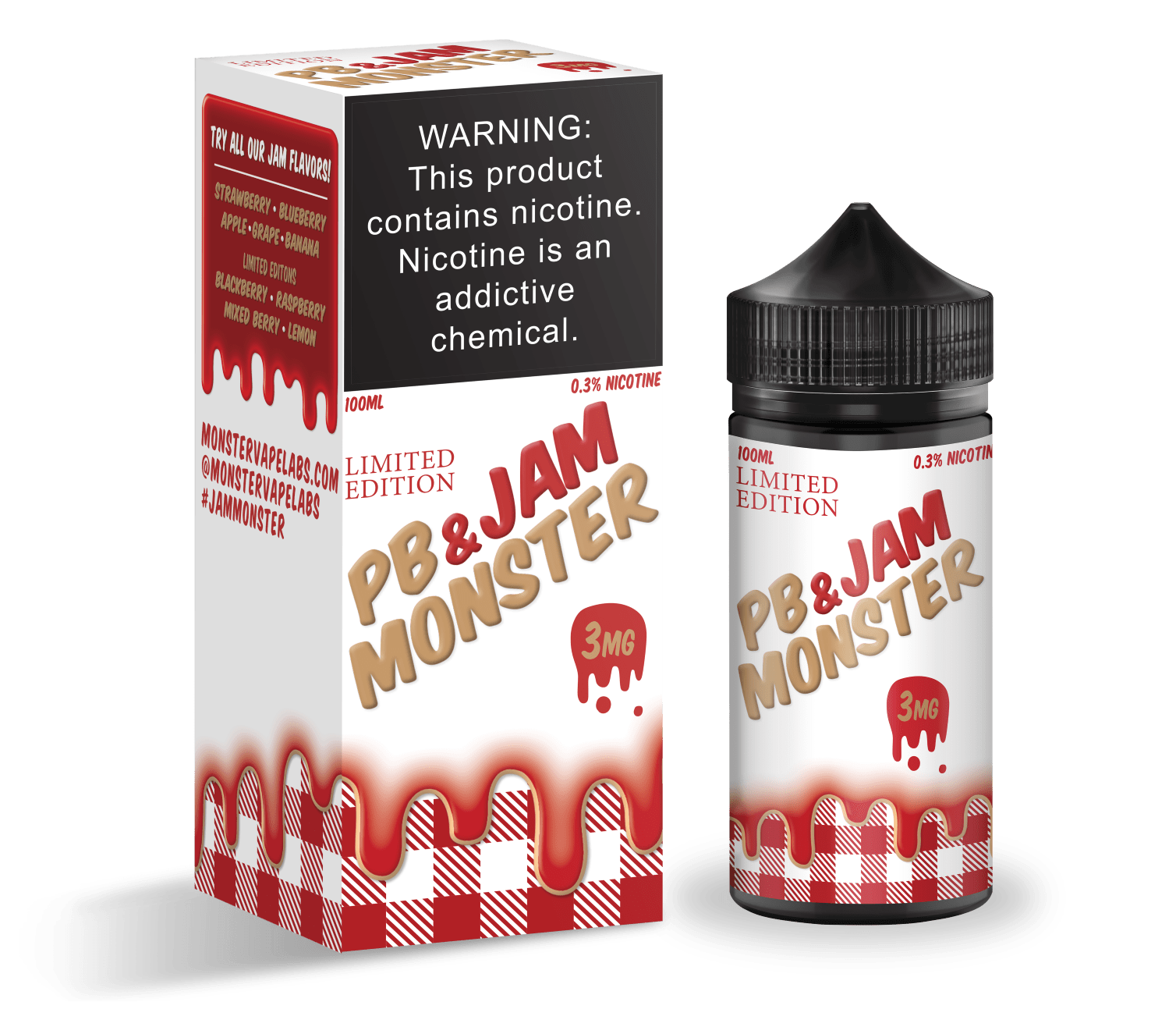 Jam Monster Strawberry PB&J 100ml Vape Juice
