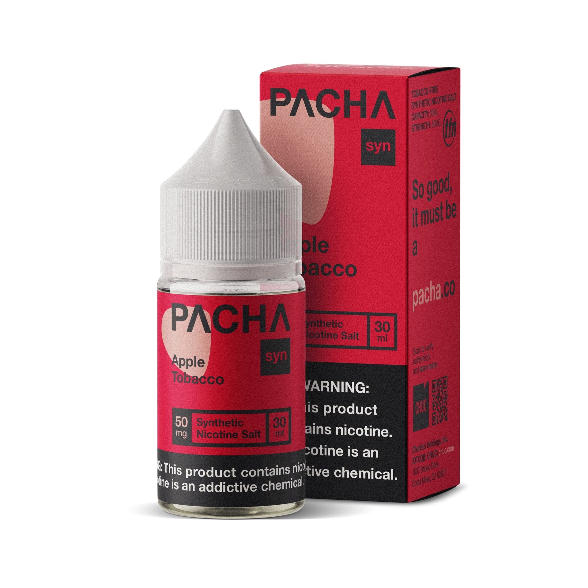 Pacha Syn Apple Tobacco 30ml Nic Salt Vape Juice