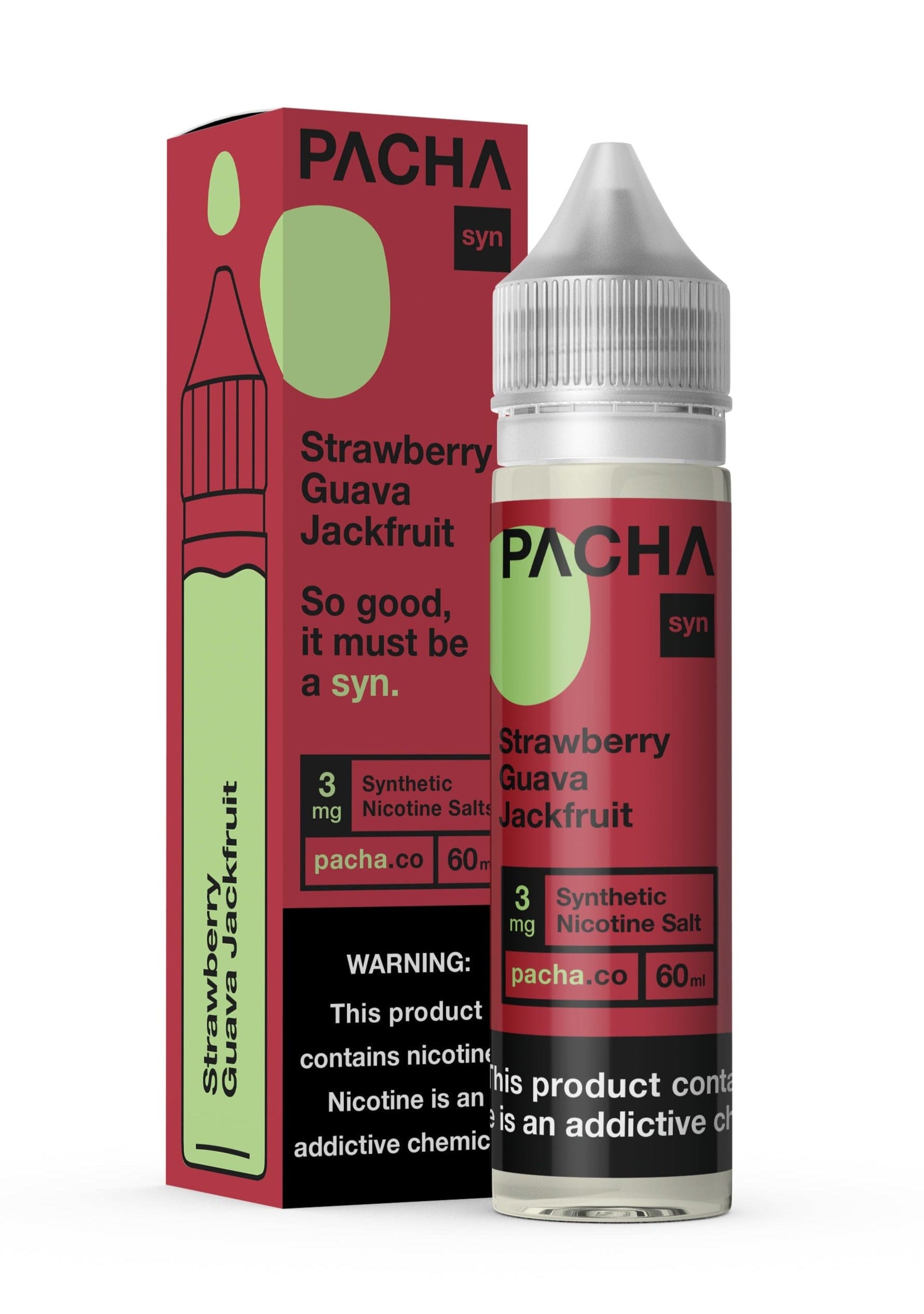 Pacha Syn Strawberry Guava and Jackfruit 60ml Vape Juice