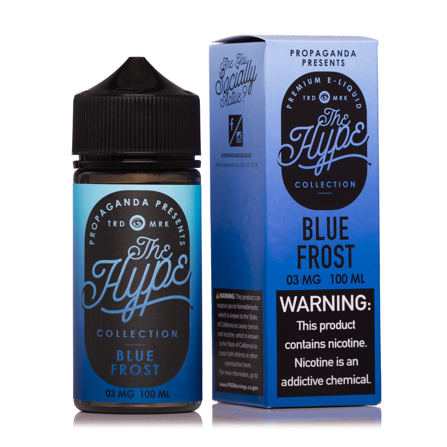 The Hype Blue Slushee (Blue Frost) 100ml Vape Juice (OLD ONE)