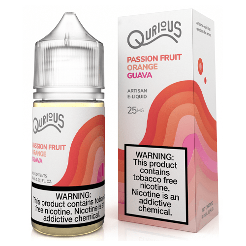 Qurious Salts Passion Fruit Orange Guava 30ml Synthetic Nic Salt Vape Juice