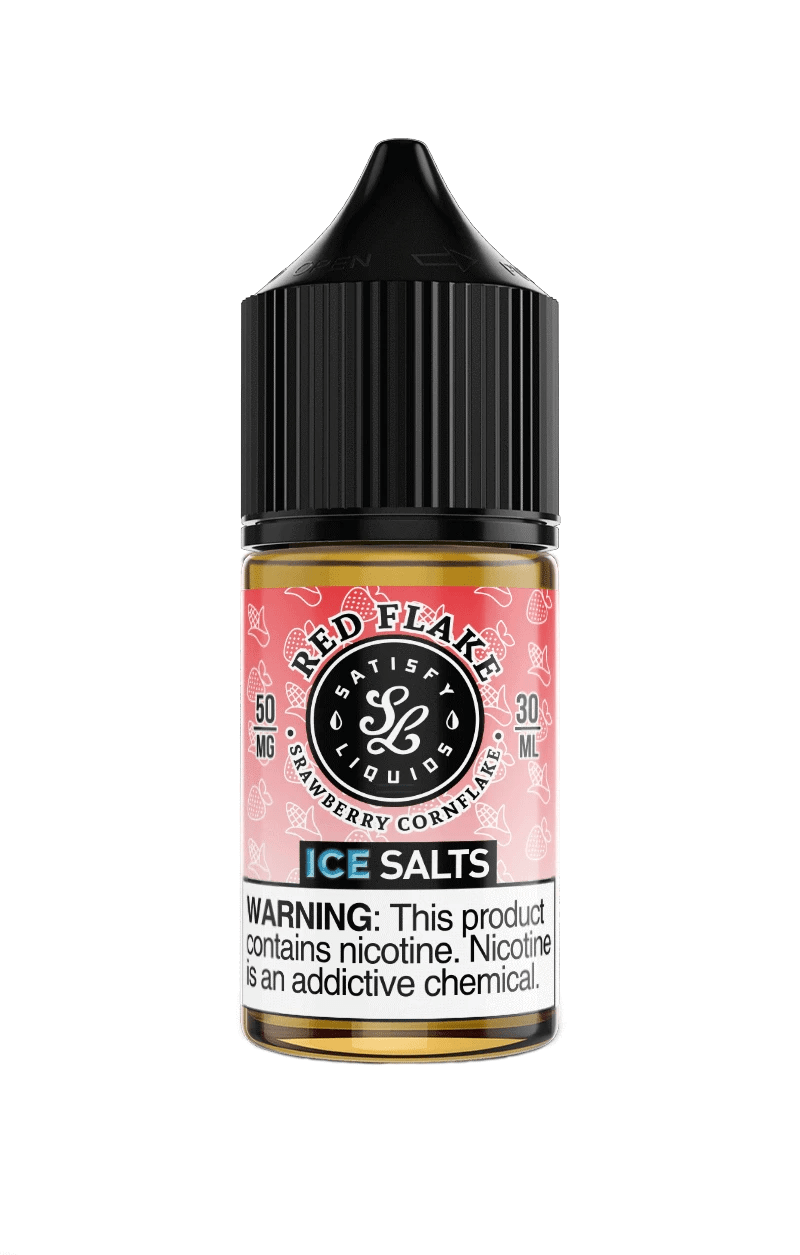 Satisfy E-Liquids Red Flake On Ice 30ml Nic Salt Vape Juice