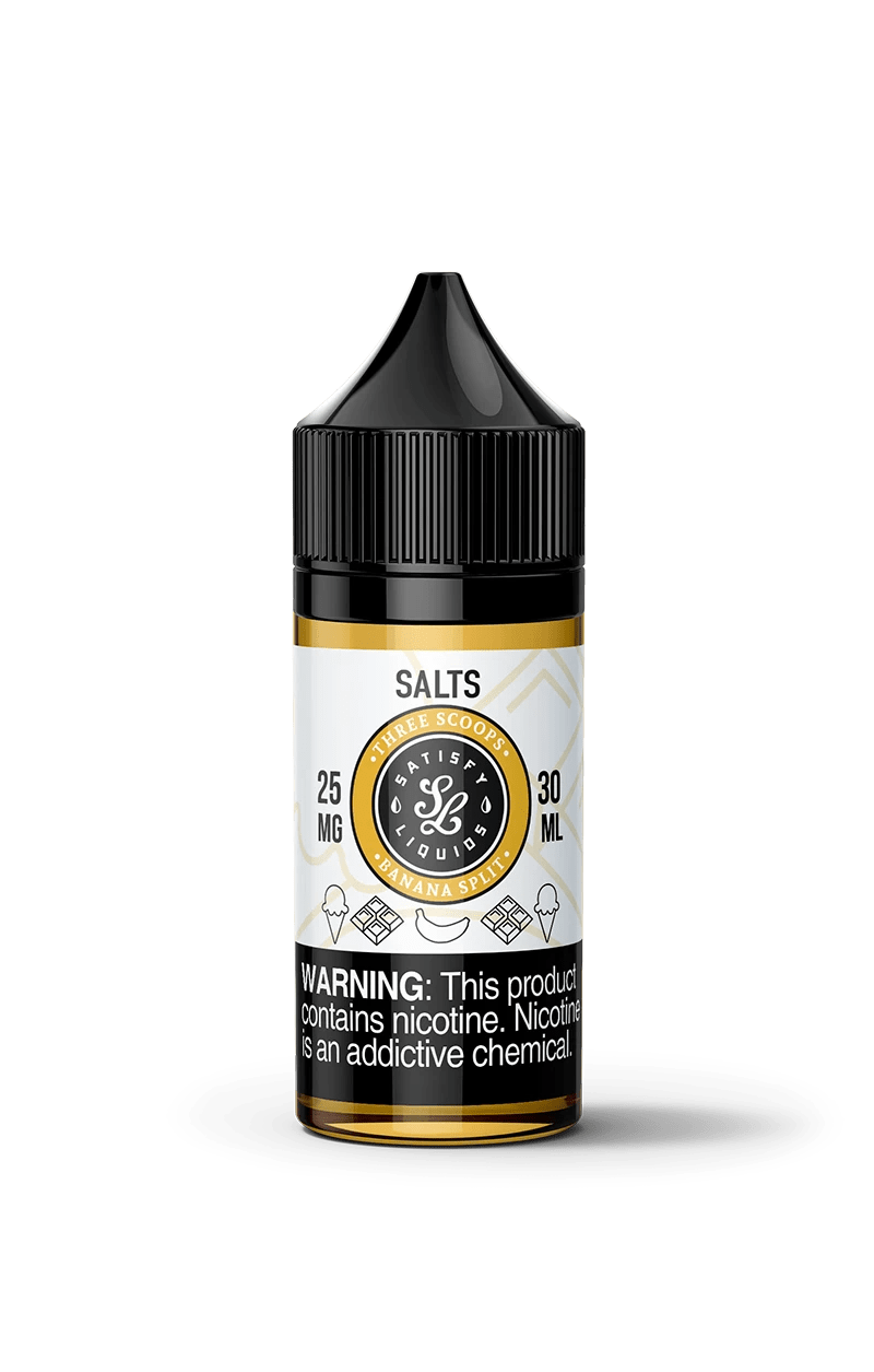 Satisfy E-Liquids Three Scoops 30ml Nic Salt Vape Juice